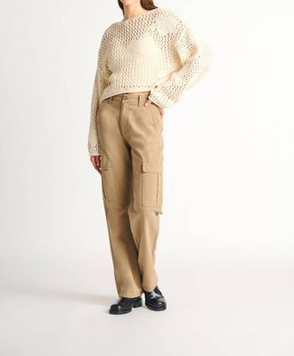 Dex Clothing Dylan Cargo Pants In Medium Tan Wash