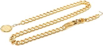 Chanel Pre-owned Medallion Belt - Dames - Vintage Accessoires - Geel - ONE Size - Vintage