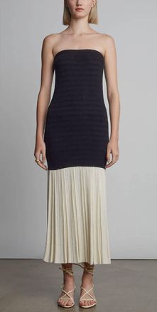 Eleven Six Leila Dress In Ivory Black Comno