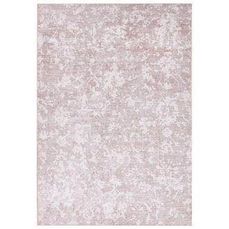 Beliani Alfombra Moderna 160 X 230 Cm De Tela Sala De Estar Dormitorio Apto Para Calefacci&oacute;n Por Suelo Radiante Base Antideslizante Beige Tarsus