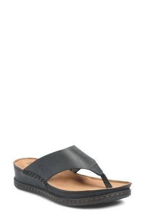 B&oslash;rn Edie Sandal in Black Leather at Nordstrom, Size 6