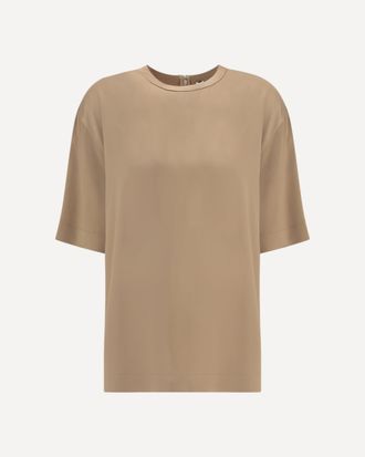Toteme Satin T-shirt Female 36