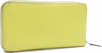 Herm&egrave;s Soufre Yellow Epsom Leather Long Wallet (Bi-Fold) (Pre-Owned)