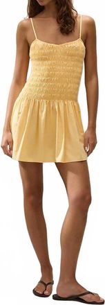 Faithfull The Brand Araceli Mini Dress In Banana