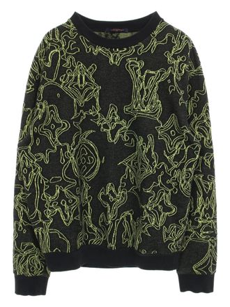 Louis Vuitton 2000s intarsia-knit sweater - men - Cotton - M - Black