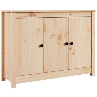 vidaXL Credenza 100x35x74 cm in Legno Massello di Pino - Vidaxl