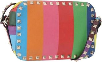 Valentino Pre-owned Cross Body Bags, female, Multicolor, Size: ONE SIZE Pre-owned Leather Shoulder Bag