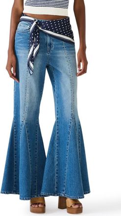 Steve Madden Stacia Flare Jeans in Aruba Blue at Nordstrom, Size 26