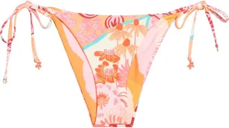 Maaji Cosmic Tropic Sunflash Splendor Reversible Bikini Bottoms in Open Pink at Nordstrom, Size X-Small
