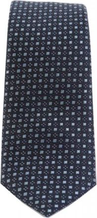 HUGO BOSS P-Tie 6cm-222 Micro Check Tie - Heren - Stropdassen - Blauw - ONE Size - Polyester - Accessoires
