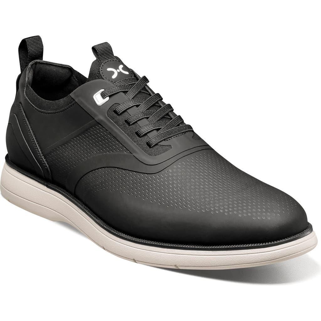 Scarpe Stacy Adams Trudell Uomo In Camoscio Nero - Sneaker Con Zeppa, Lacci, Wingtip, Suola Gomma, Taglia 42.5 EU