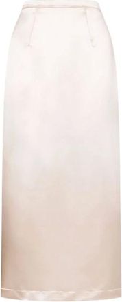 Philosophy di Lorenzo Serafini Midi Skirts, female, Pink, Size: 2XS Longuette Satin Skirt
