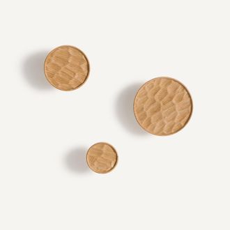 AM.PM Set van 3 eiken kapstokken, Hango