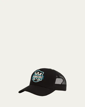 Amiri Mens MA Canvas Trucker Hat
