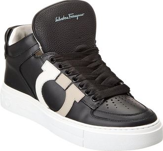 Ferragamo Ferragamo Marvelous Leather High-Top Sneaker