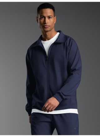 Trigema Trainingsjacke TRIGEMA TRIGEMA Raglanjacke, Herren, Gr. 4XL, blau (navy), 100% Baumwolle, Jacken Trainingsjacke