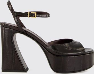 Fendi Sandali Arco in pelle con tacco alto e plateau