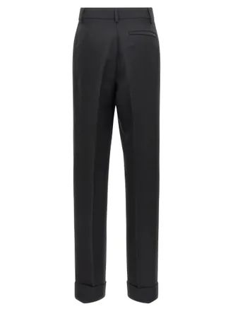 Ferragamo Pleated Trousers - Black