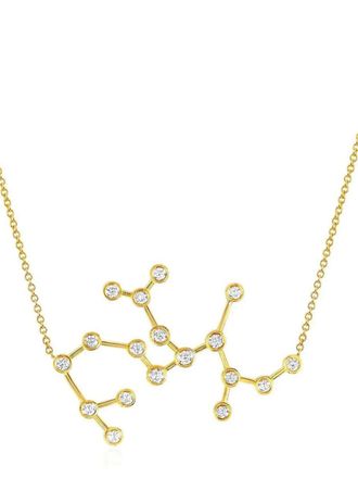 Logan Hollowell 14kt yellow gold Sagittarius Constellation diamond necklace - women - Diamond/14kt Yellow Gold - One Size
