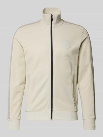 HUGO BOSS Regular Fit Sweatjacke mit Baumwoll-Anteil Modell LUX SKARLEY in Beige, Gr&ouml;&szlig;e XXXL