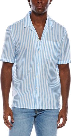 Isaia Linen-Blend Sport Shirt