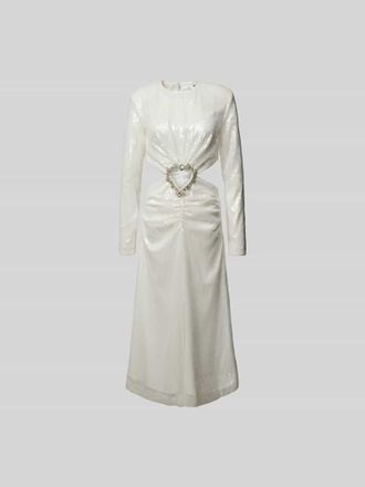 Rotate Midikleid mit Rundhalsausschnitt in Weiss, Gr&ouml;&szlig;e 34
