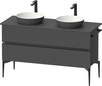 Duravit Duravit - Sivida Consola Mueble Bajo Lavabo, 2 Cajones, Tirador