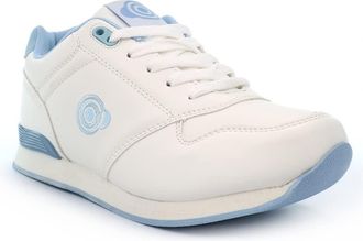 Generic Womens Lawn Bowling Shoes Ladies Bowls Shoes Ladies Lawn Bowling Trainers Womens Bowls Trainers Womens Bowling Shoes Lace Up White/Blue 7 UK