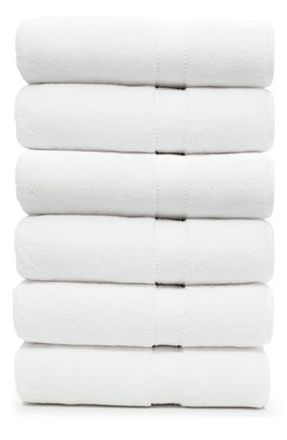 Linum Home Textiles 100% Turkish Cotton Sinemis Terry Washcloths - Set of 6 or 12 in White at Nordstrom Rack, Size Bath Towel