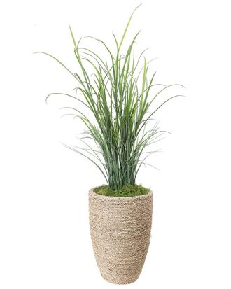 Creative Displays Inc. Handmade Faux Grass In Strawgrass Planter