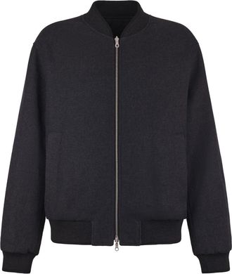 Dries Van Noten Grijze Herenjas - Heren - Bomber jackets - Grijs - M - Jassen