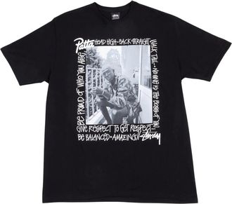 St&uuml;ssy Tops, Heren, Zwart, S, Katoen, Respect Tee