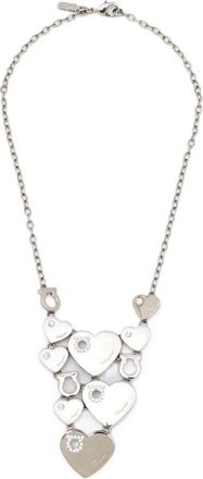 Ferragamo Collana con cristalli - Argento
