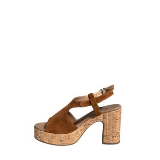 Nero Giardini Schoenen, Dames, Bruin, 36 EU, Leer, Sandaletten