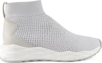 Ash Marmer Gebreide en Leren Trainers - Dames - Sneakers - Wit - 37 EU - Schoenen