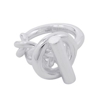Herm&egrave;s Silver Silver 925 Band Ring (Pre-Owned)