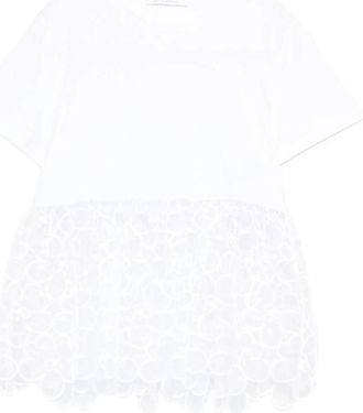 Cecilie Bahnsen Lace-detail T-shirt