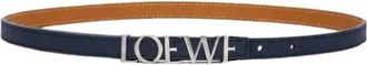 Loewe Bold Belt - Dames - Riemen - Blauw - 85 CM - Leer - Accessoires