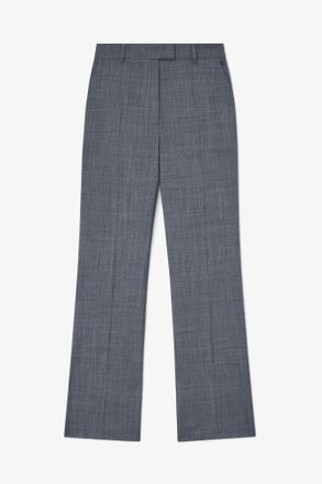 Ganni Mixed Pants in Grey Wool Melange - Size 32