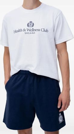 Sporty & Rich Shorts con logo - Blu