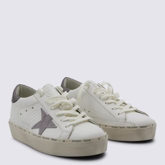 Golden Goose Womens Sneakers White-Grey Lilac _cover Tex-Le - Sole El White/grey Tex/le