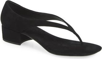 Jeffrey Campbell Emelie Kitten Heel Sandal in Black Suede at Nordstrom, Size 7.5