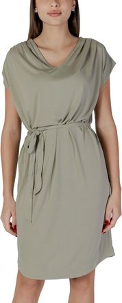 b.young Womens Casual Vneck Mini Dress Short Sleeve - Grey - Size X-Small