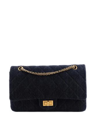 Chanel Reissue 2.55 Flap Bag Quilted Denim 227 shoulder bag - Blauw
