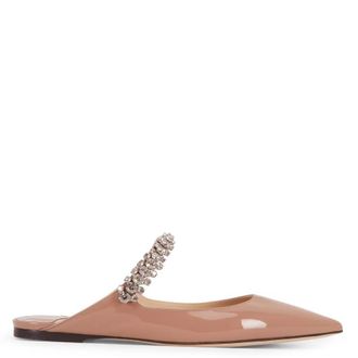 Jimmy Choo London Bing Patent Leather Mules, Brand Size 35 ( US Size 5 )