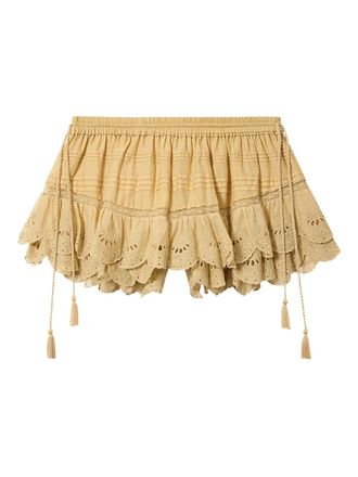 Isabel Marant Shorts Puria con ruches - Giallo