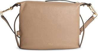 Furla nuvola M Greige Lear Bag