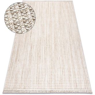 RugsX Rugsx - Alfombra Nano Fh72a Melange, Bucle, Tejido Plano Beige Beige 120x170 Cm