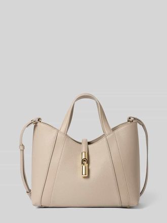 Furla Handtasche mit Applikation Modell GOCCIA in Beige, Gr&ouml;&szlig;e 1