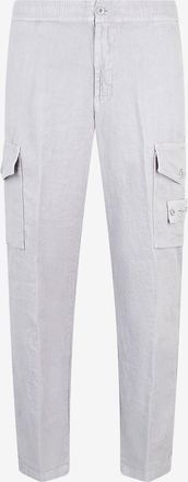 Stone Island Hose mit geradem Bein aus Leinen 3100029 Stone Island Ghost